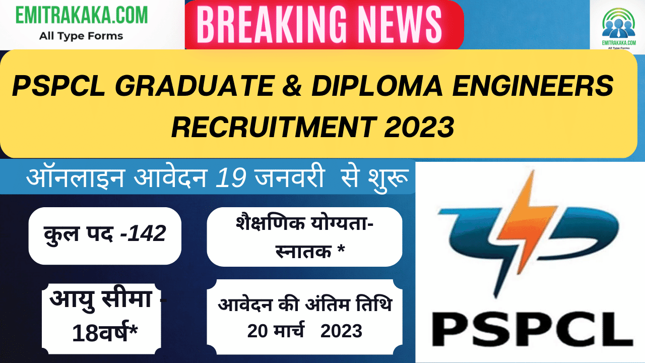 Pspcl Graduate Apprentice ,Diploma Apprentice Recruitment 2023 1 : Pspcl Graduate Apprentice ,Diploma Apprentice Recruitment 2023