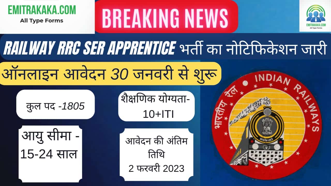 Railway Rrc Ser Apprentice 2023