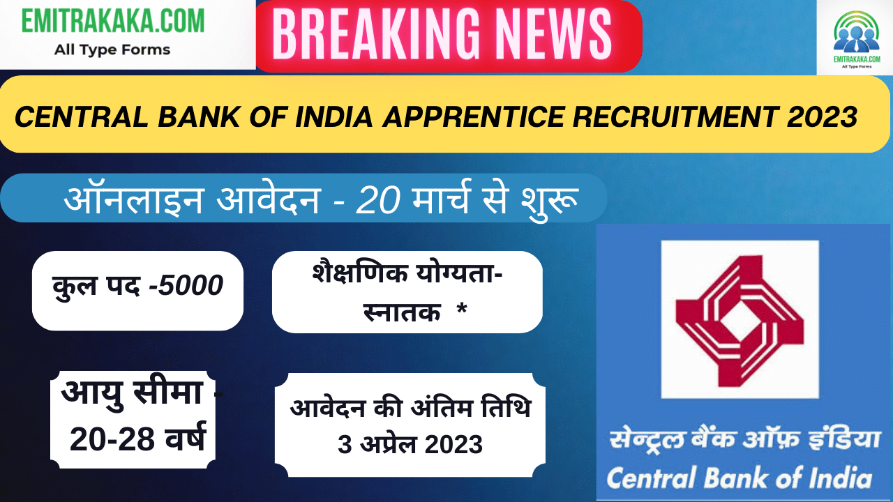 Central Bank Of India Recruitment 2023