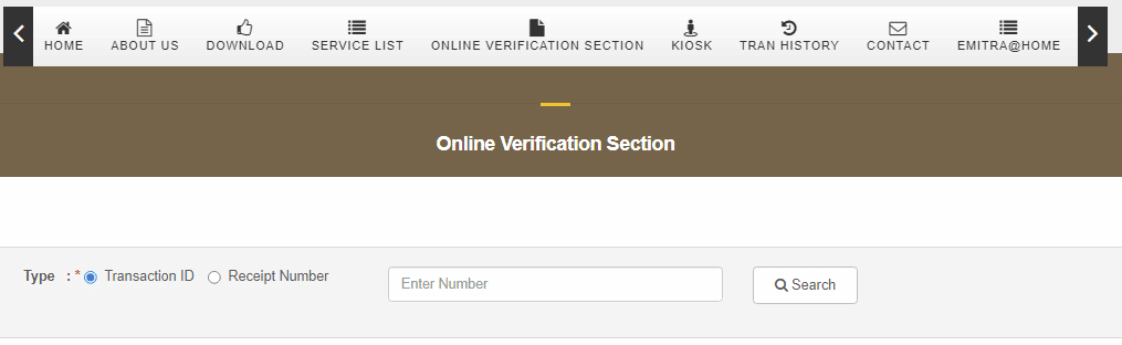 Online Verification Status