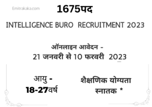 Intelligence Buro Recruitment 2023