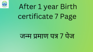 Birth Certificate 7 Page